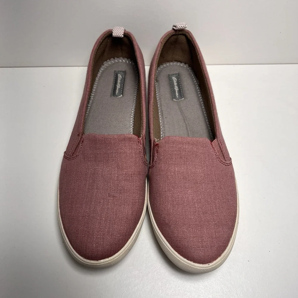 3/$25 Sale! Eddie Bauer Canvas Slip-On Shoes Women's Size 9 Dusty Pink Casual‎